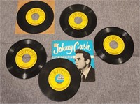 (5) Johnny Cash "Sun" 45s