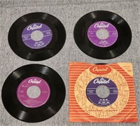 (4) Nat King Cole 45s