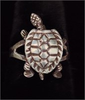 925 Silver Turtle Ring