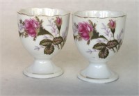 Porcelain Floral Egg Cups
