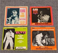 (4) 1970s Elvis 45s