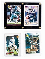 2 Michael Irvin & 2 Troy Aikman Football Cards NFL