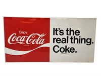 Coca-Cola "It's the Real Thing" Sign 30" x 15"
