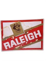 Raleigh Tobacco Metal Sign 23 1/2" x 17 1/2"