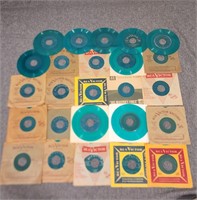 (25) "Green" RCA Victor 45s