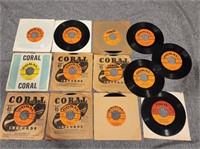 (13) Coral 45s