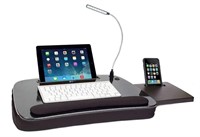 Multi tasking lap desk w memory foam cushion