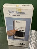 Wet Tunes Shower Radio in box