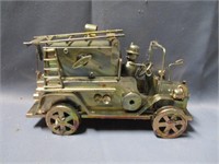 vintage fire truck windup toy