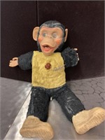 Vintage Monkey stuffed plastic anmial. Old!