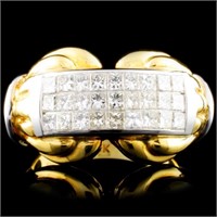 18K Gold 1.29ctw Diamond Ring