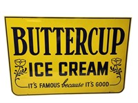 Double-sided Porcelain Buttercup Ice Cream Sign