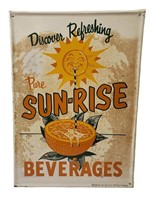 Original Sunrise Beverage Sign Bottled by Coke