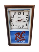 RC Cola Clock 12 1/2" x 19 1/2"
