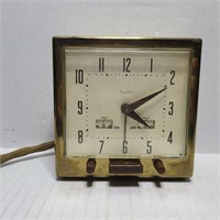 Mid Century Electric Brass Westclox Alarm Clock