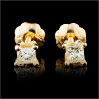 14K Gold 0.18ctw Diamond Earrings