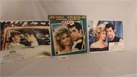 GREASE RECORD ALBUM & POSTER LOT