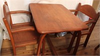 CHILD'S TABLE & 2 CHAIRS