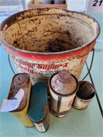 Metal Bucket & cans