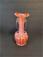 Vintage Hand Blown Vase ( Orange)