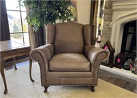 King Hickory Leather Arm Chair