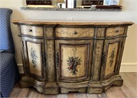 Paint Decorated Credenza