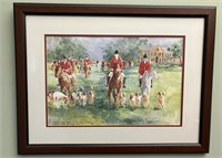 S/N Carroll W. Rivers Middleton Place Hounds Print
