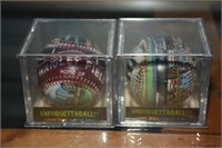 2- COLLECTOR BASEBALLS ! -UP-L