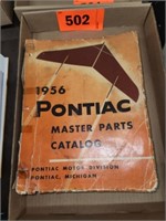 1956 PONTIAC MASTER PARTS CATALOG- SHOWS WEAR