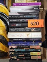 FLAT OF ADULT PAPERBACK BOOKS