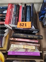 FLAT OF ADULT PAPERBACK BOOKS