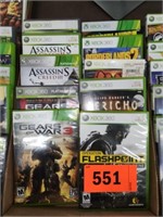 10 XBOX GAMES IN CASES
