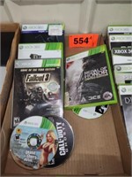 LOT XBOX VIDEO GAMES- SOME NO CASES