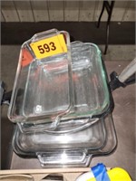 LOT GLASS BAKING DISHES