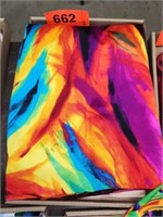 FLAT OF MULTICOLORED MATERIAL
