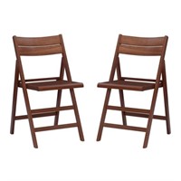 Beautiful solid wood folding chairs Set of 2