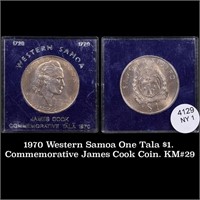 1970 Western Samoa One Tala $1. Commemorative Jame