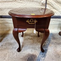 Queen Anne Style End Table w/ Drawer