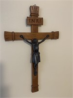 Oak Crucifix- 19" Tall