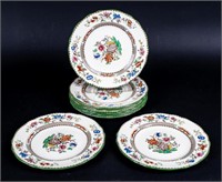 Copeland Spode Chinese Rose Floral Dinner Plates