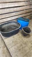 Poly feed bucket, trough & half barrel