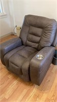 Leather recliner