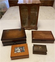 5 Wood Jewelry Boxes