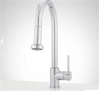 RIDGEWAY PULL-DOWN KITCHEN FAUCET - POLISHED NICKE