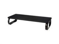 Basics Wood Monitor Stand, Computer Riser, Black