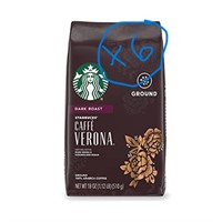 6 Pack! Starbucks Ground Coffee Caffe Verona 18 Oz