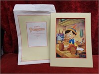 Pinocchio 1993 commemorative Lithograph.