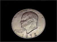 1972:Eisenhower US dollar coin.