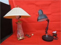 Table lamp & desk lamp.