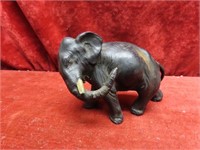 Cast metal elephant figure.